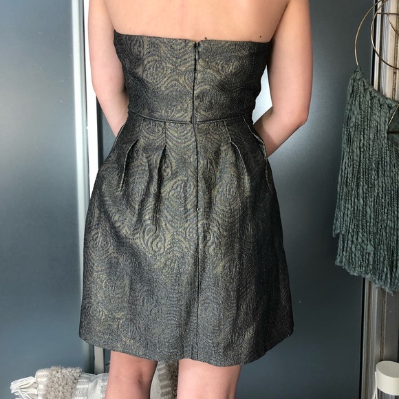 BCBG metallic cocktail prom dress - Picture 3 of 3